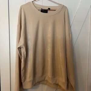 Massive Luxury Edition velour pullover crew neck-Men’s Sz L-Luxurious style!⭐️💛